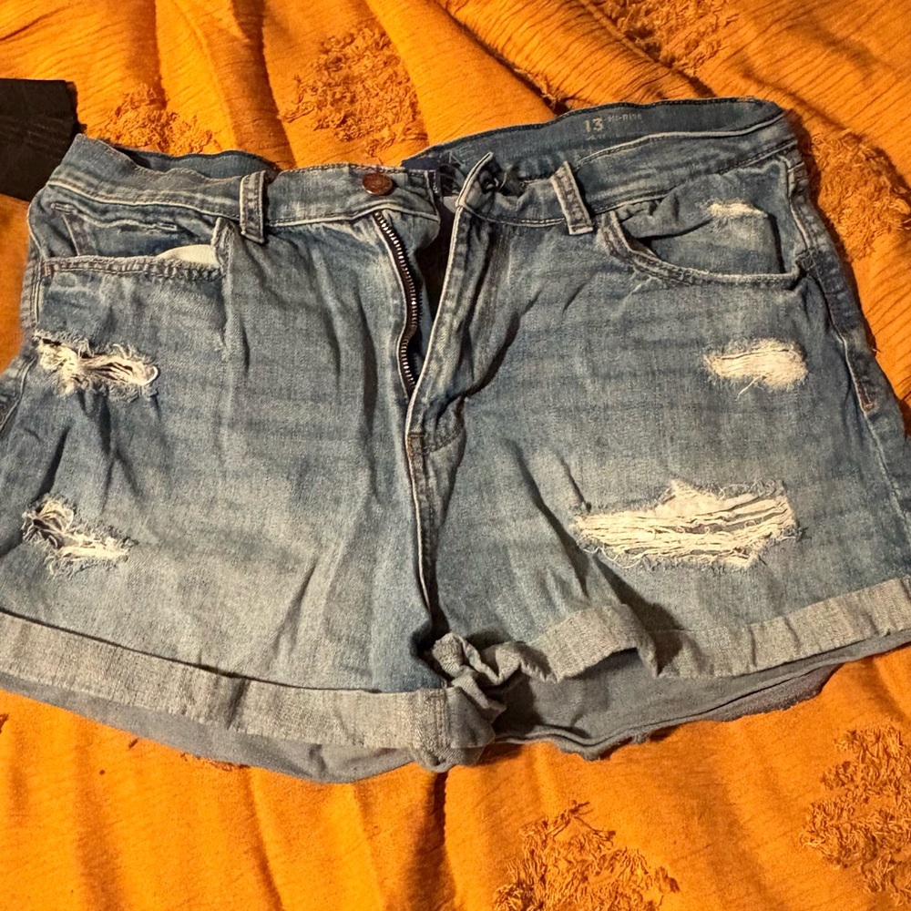 Denim Distressed Women Shorts
